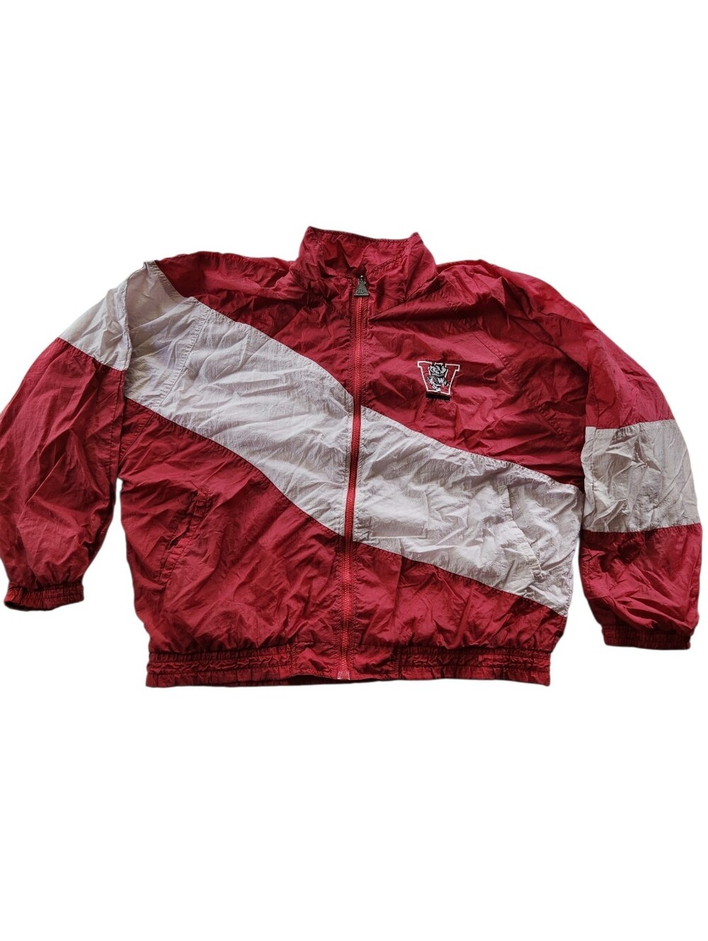 Vintage Wisconsin Badgers Red Oak Sportswear Windbreaker Jacket